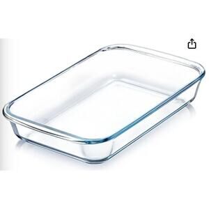 2 Quart Glass Baking Dish for Oven, Rectangular  Casserole Dish, Baking Pan